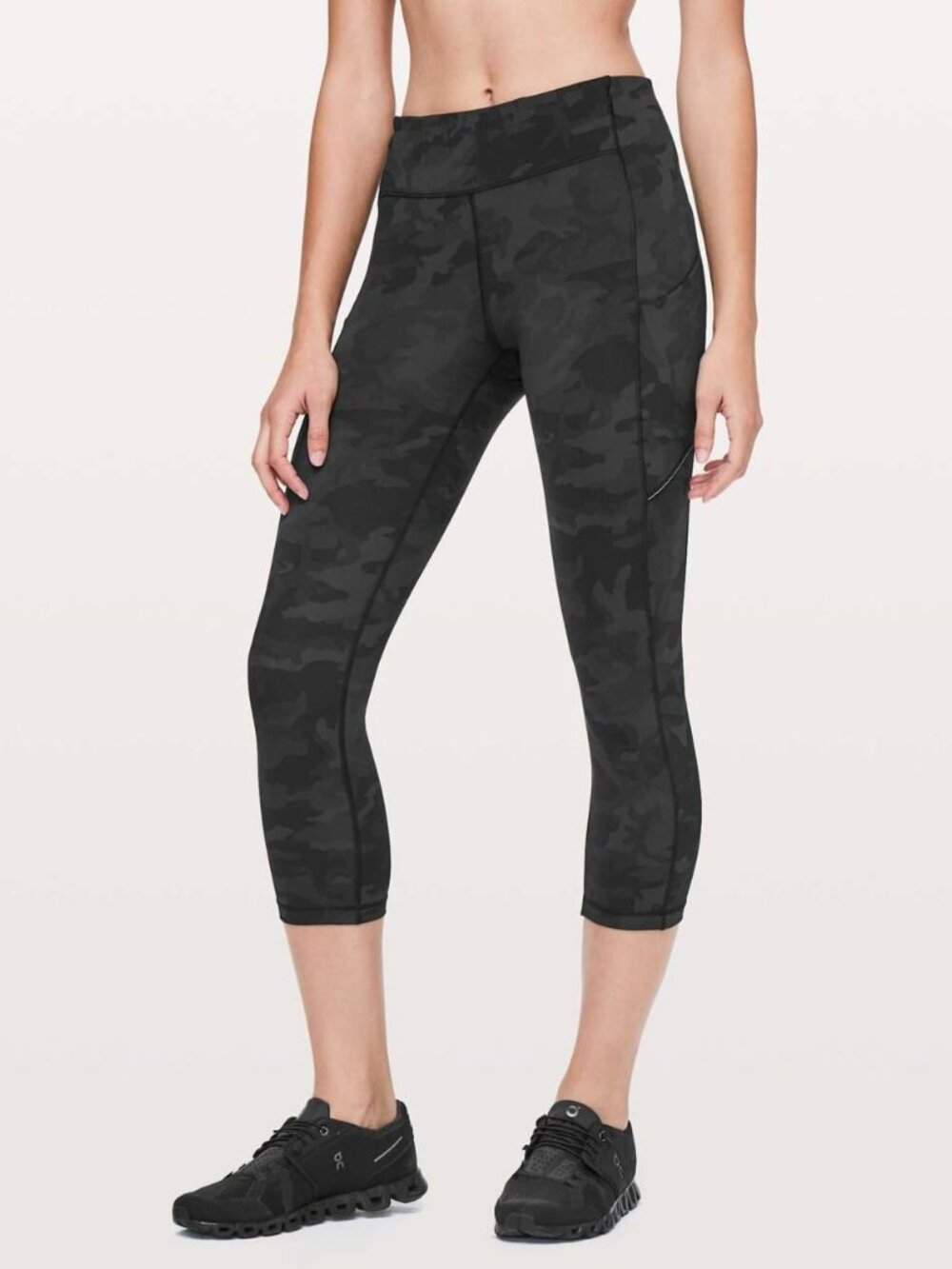 Lululemon Athletica Women's Speed Up Crop *21" Incognito Camo Multi Grey Size 6